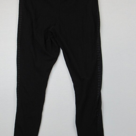 Torrid Full Length Inset Legging Women's Size 0 Stretch Black Panel Detail - Picture 2 of 9